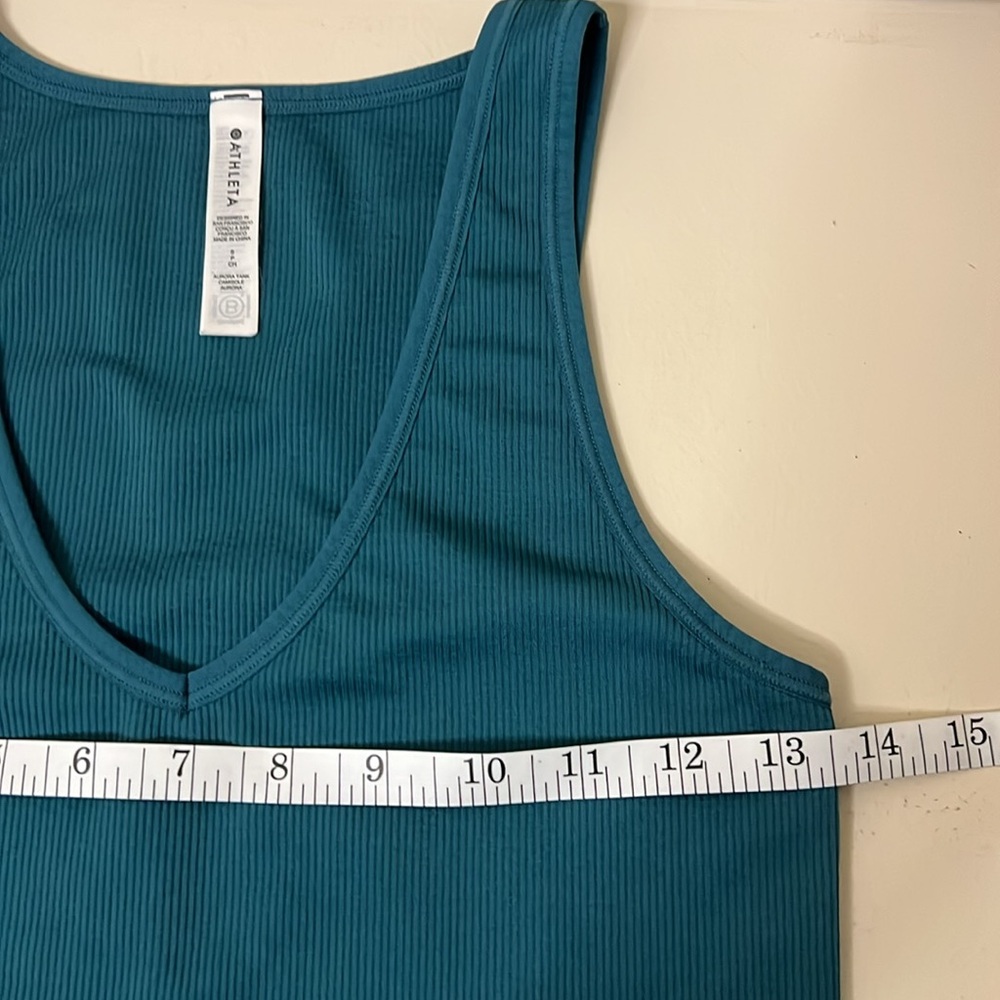 Athleta Aurora Double Lined Ribbed V-Neck Tank Top - Picture 7 of 8